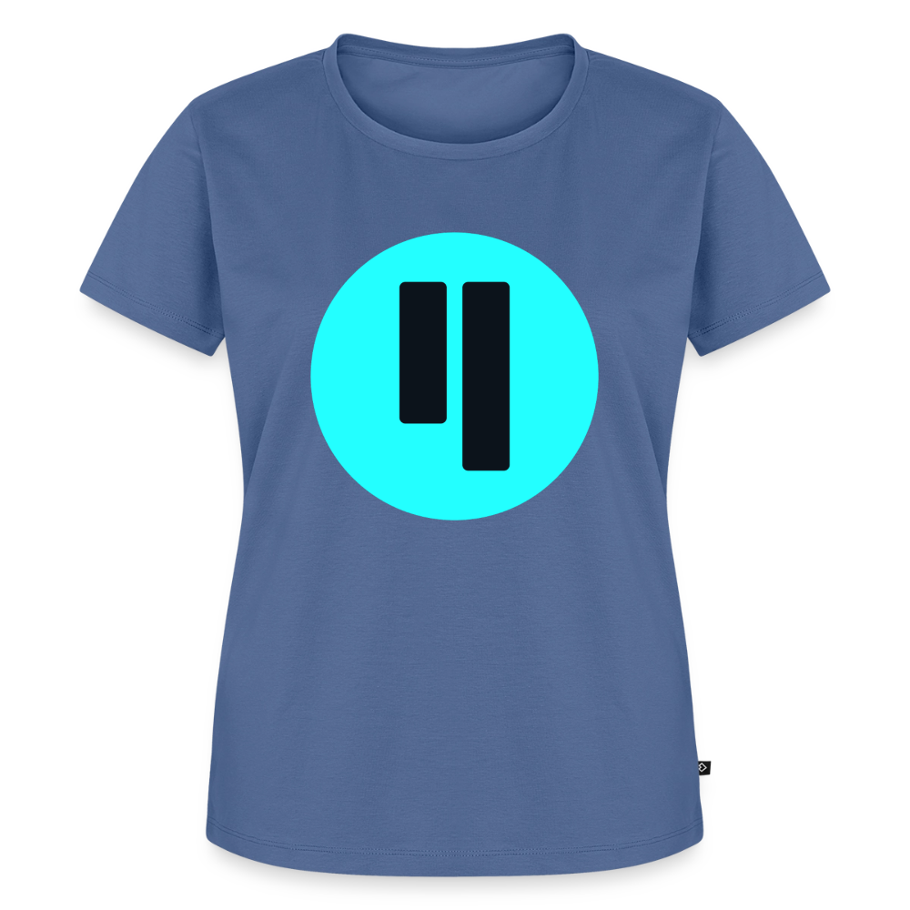 Qubic Logo (Original) - Damen T-Shirt Premium - Taubenblau