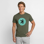 Kaspa Logo dunkel (Original) - Herren T-Shirt - Militärgrün
