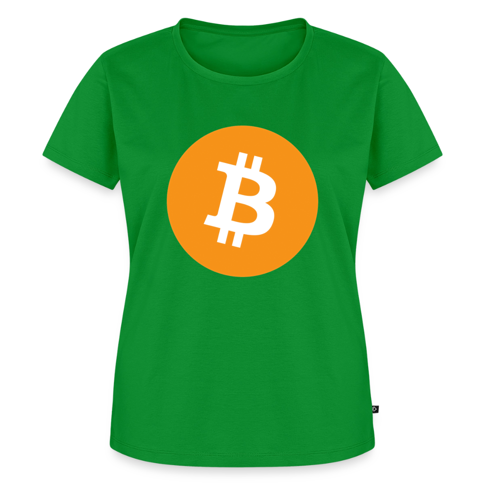 Bitcoin Logo (Original) - Damen T-Shirt Premium - Grün