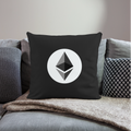 Ethereum Logo (Original) - Polster 44 x 44 cm - Schwarz