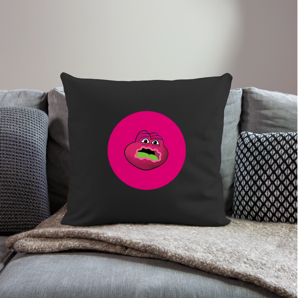 Jerry The Turtle Logo (Remix-Design) - Polster 44 x 44 cm - Schwarz