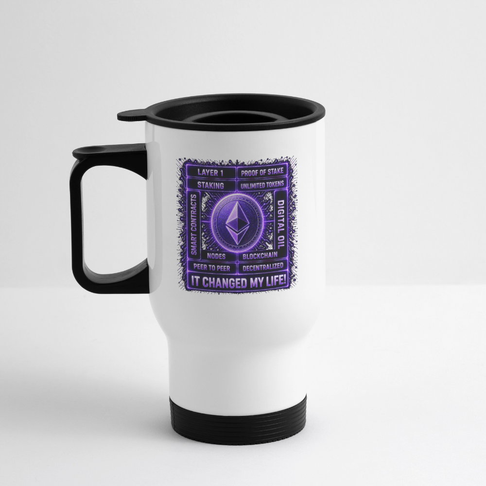 Ethereum Changed Life (Fan-Art) - Thermobecher - Weiß