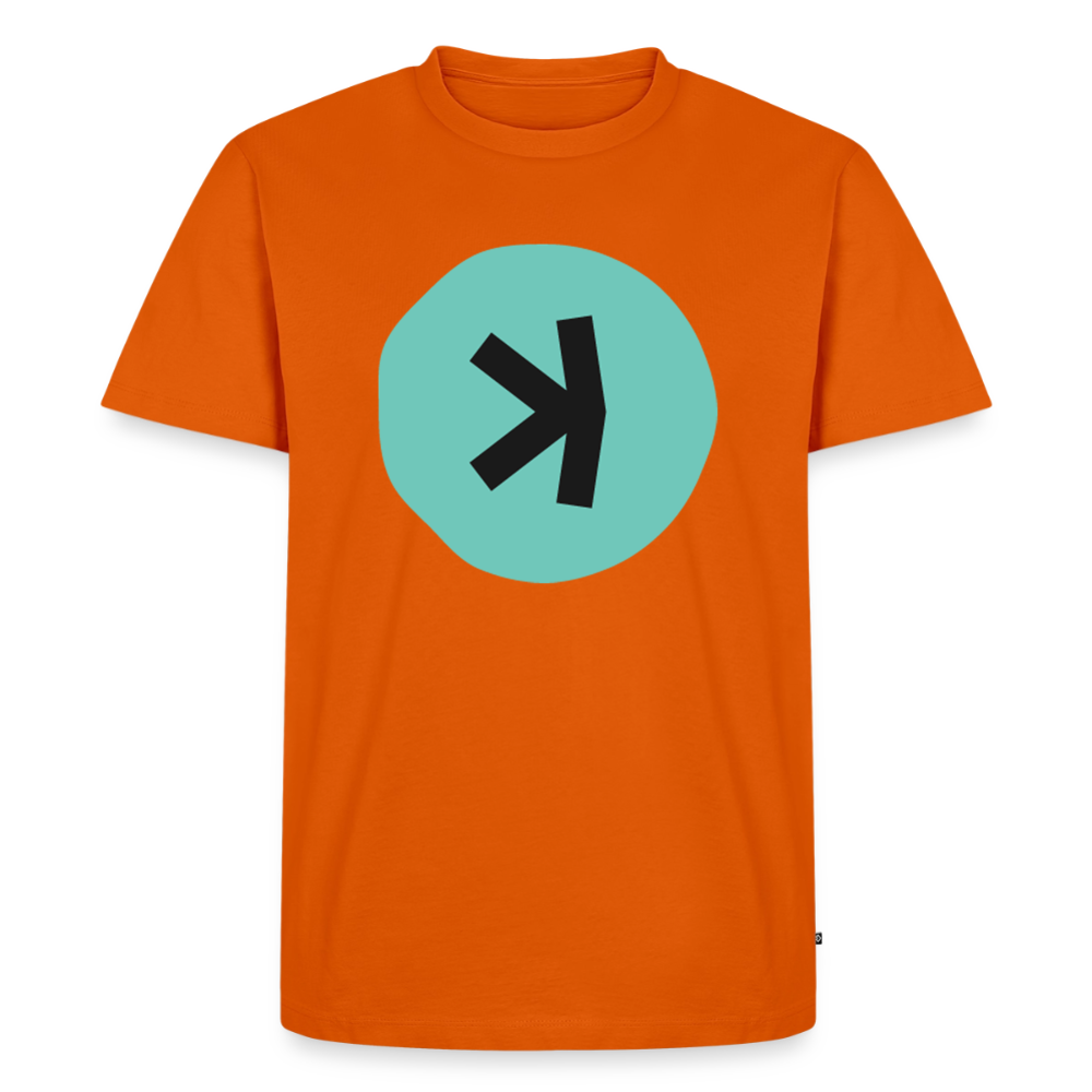 Kaspa Logo dunkel (Original) - Herren T-Shirt Premium - Orange 