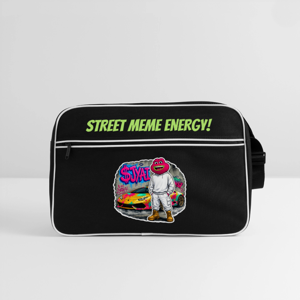 Jerry Streetart (Fan-Art) - Retro Tasche - Schwarz/Weiß