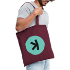 Kaspa Logo dunkel (Original) - Stofftasche - Burgunderrot