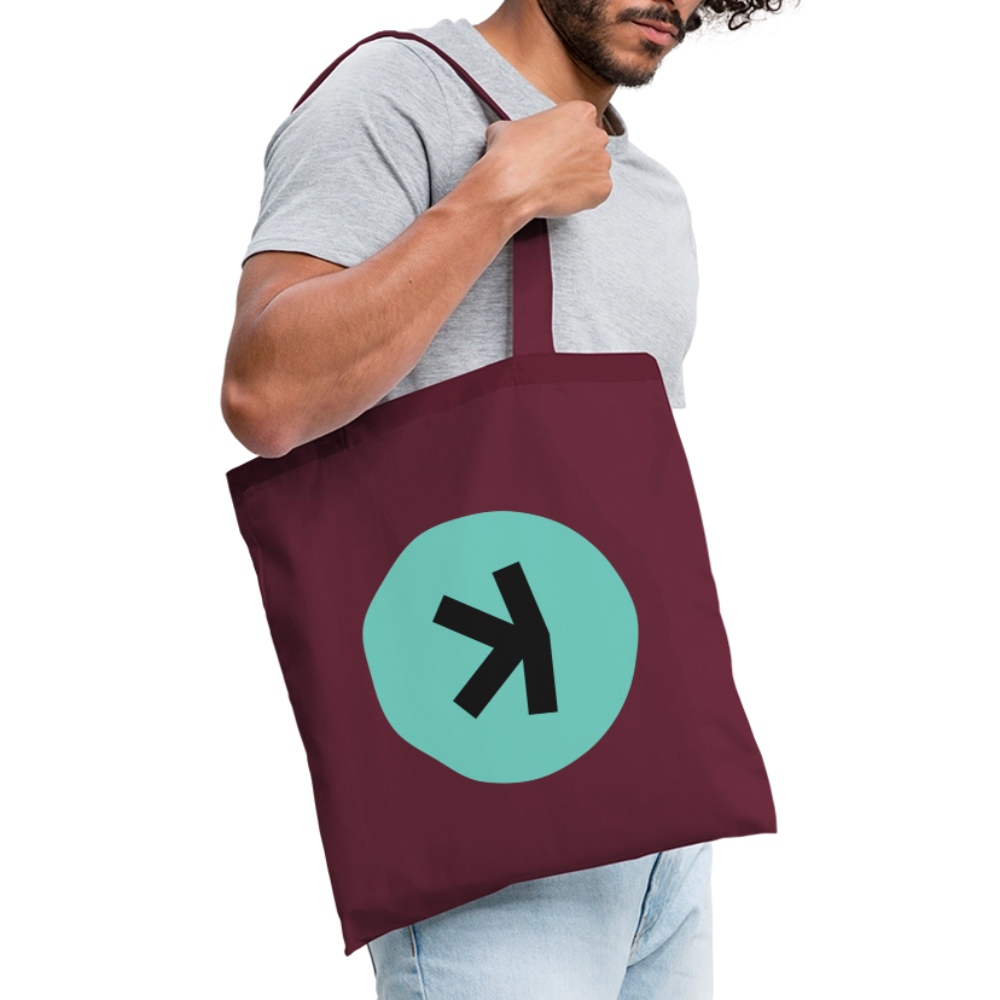 Kaspa Logo dunkel (Original) - Stofftasche - Burgunderrot