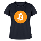 Bitcoin Logo (Original) - Damen T-Shirt Premium - Navy