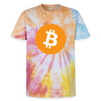 Bitcoin Logo (Original) - Unisex T-Shirt Premium Tie Dye - Regenbogen-Spirale