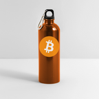 Bitcoin Logo (Original) - Trinkflasche mit Karabiner 750 ml - Orange