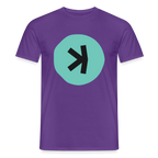 Kaspa Logo dunkel (Original) - Herren T-Shirt - Lila