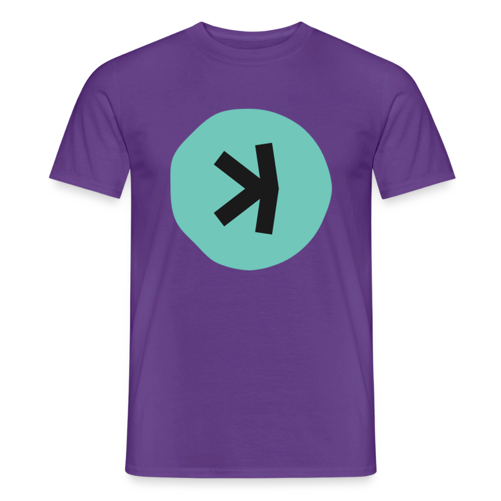 Kaspa Logo dunkel (Original) - Herren T-Shirt - Lila