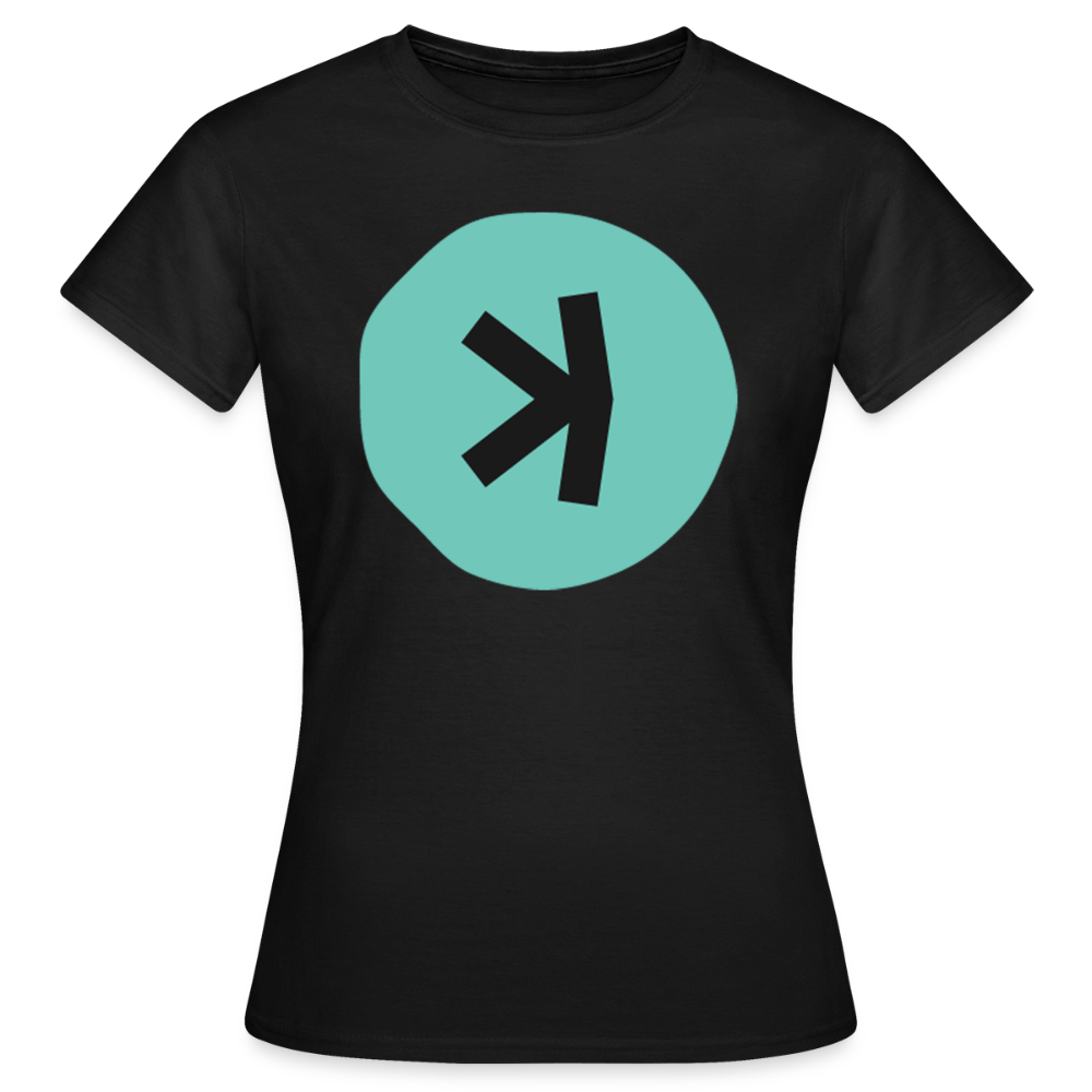 Kaspa Logo dunkel (Original) - Damen T-Shirt - Schwarz