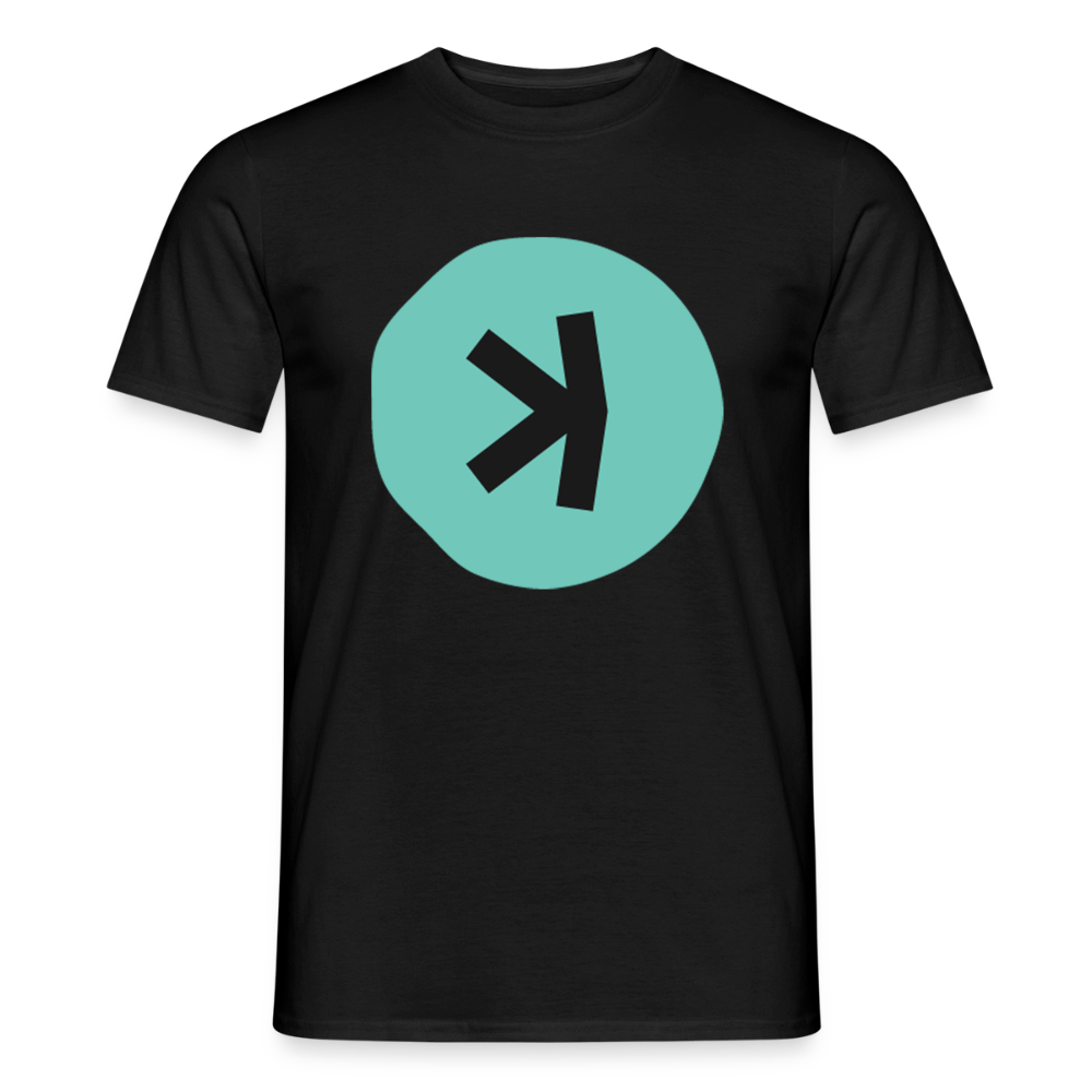 Kaspa Logo dunkel (Original) - Herren T-Shirt - Schwarz