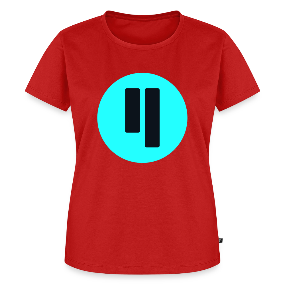 Qubic Logo (Original) - Damen T-Shirt Premium - Rot