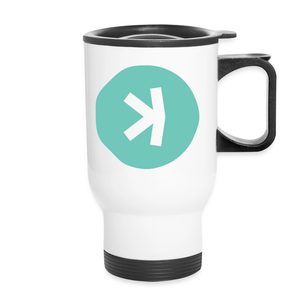 Kaspa Logo hell (Original) - Thermobecher - Weiß