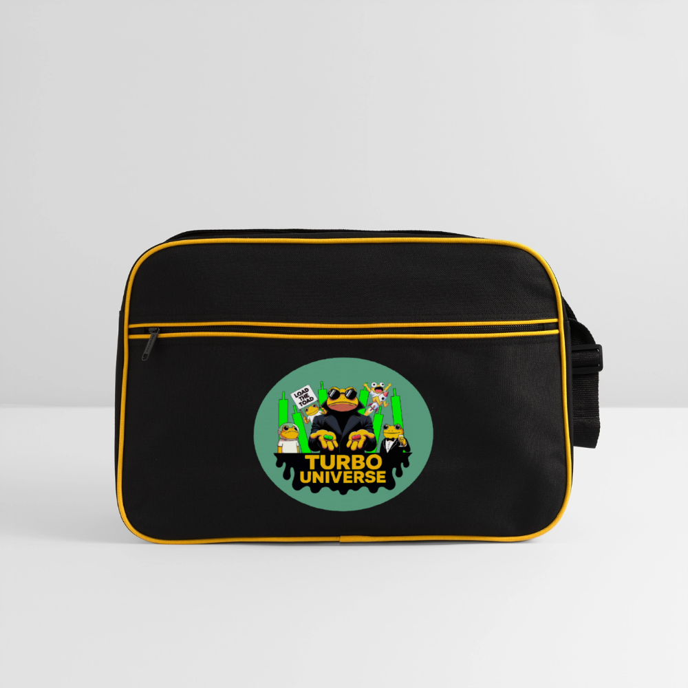 Turbo Universe (Fan-Art) - Retro Tasche - Schwarz/Gold