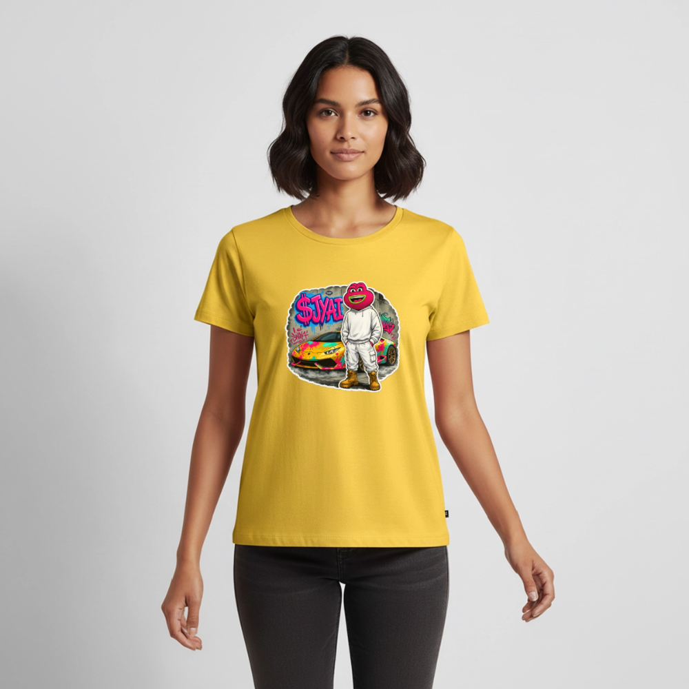 Jerry Streetart (Fan-Art) - Damen T-Shirt Premium - Sonnengelb