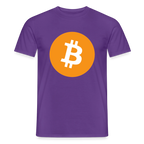 Bitcoin Logo (Original) - Herren T-Shirt - Lila