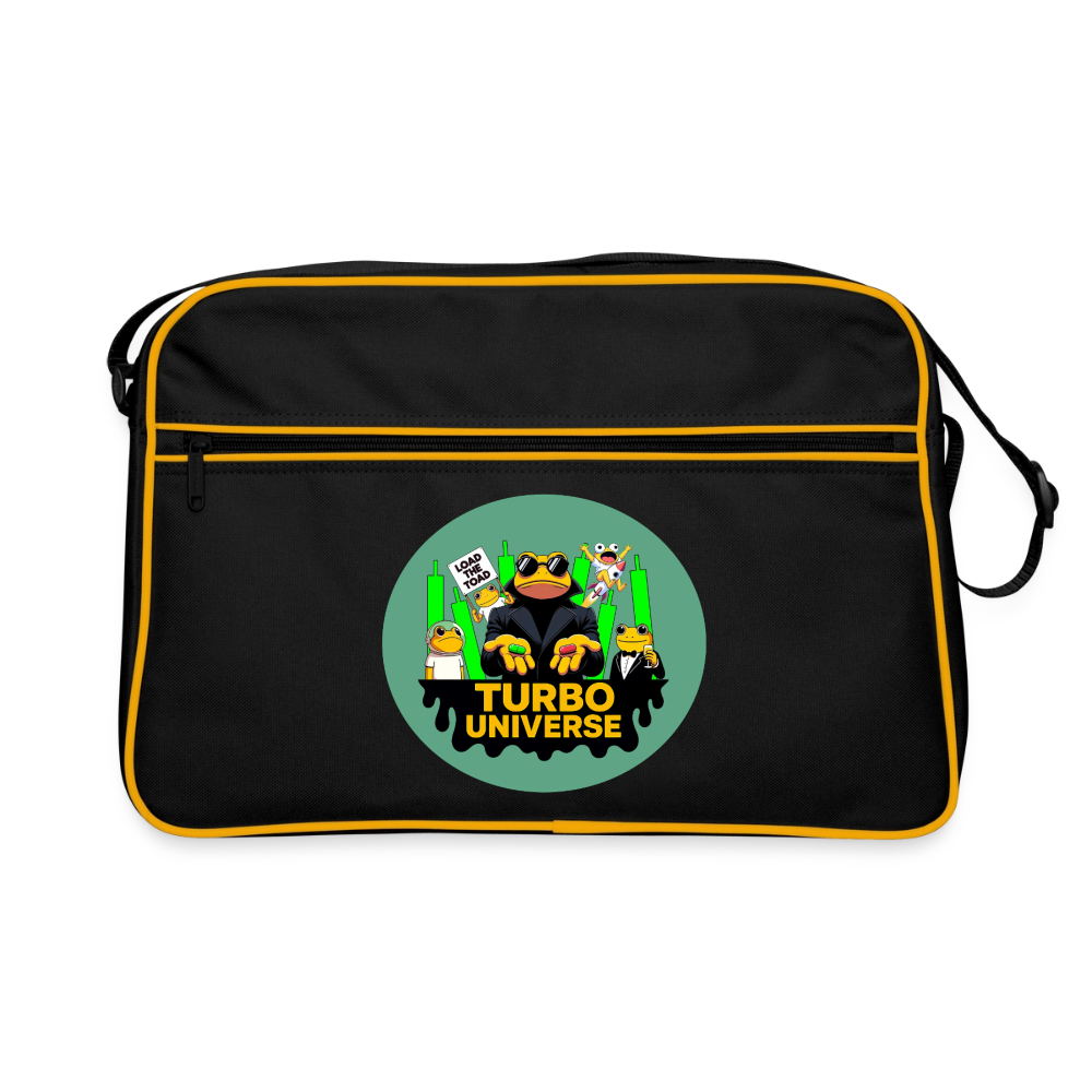 Turbo Universe (Fan-Art) - Retro Tasche - Schwarz/Gold