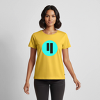Qubic Logo (Original) - Damen T-Shirt Premium - Sonnengelb