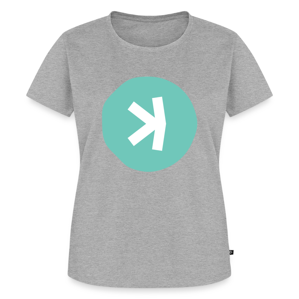 Kaspa Logo hell (Original) - Damen T-Shirt Premium - Grau meliert