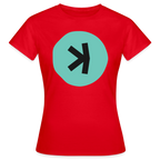 Kaspa Logo dunkel (Original) - Damen T-Shirt - Rot