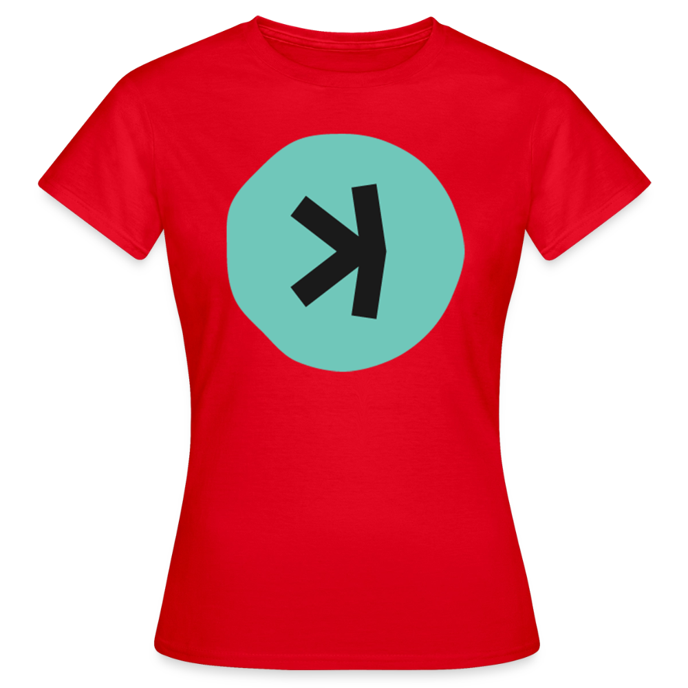 Kaspa Logo dunkel (Original) - Damen T-Shirt - Rot