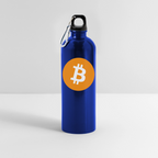 Bitcoin Logo (Original) - Trinkflasche mit Karabiner 750 ml - Königsblau