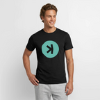 Kaspa Logo dunkel (Original) - Herren T-Shirt - Schwarz