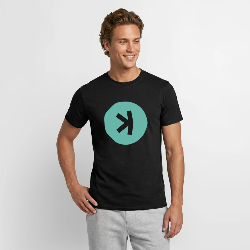 Kaspa Logo dunkel (Original) - Herren T-Shirt - Schwarz