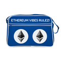 Ethereum Logo (Original) - Retro Tasche - Blau/Weiß
