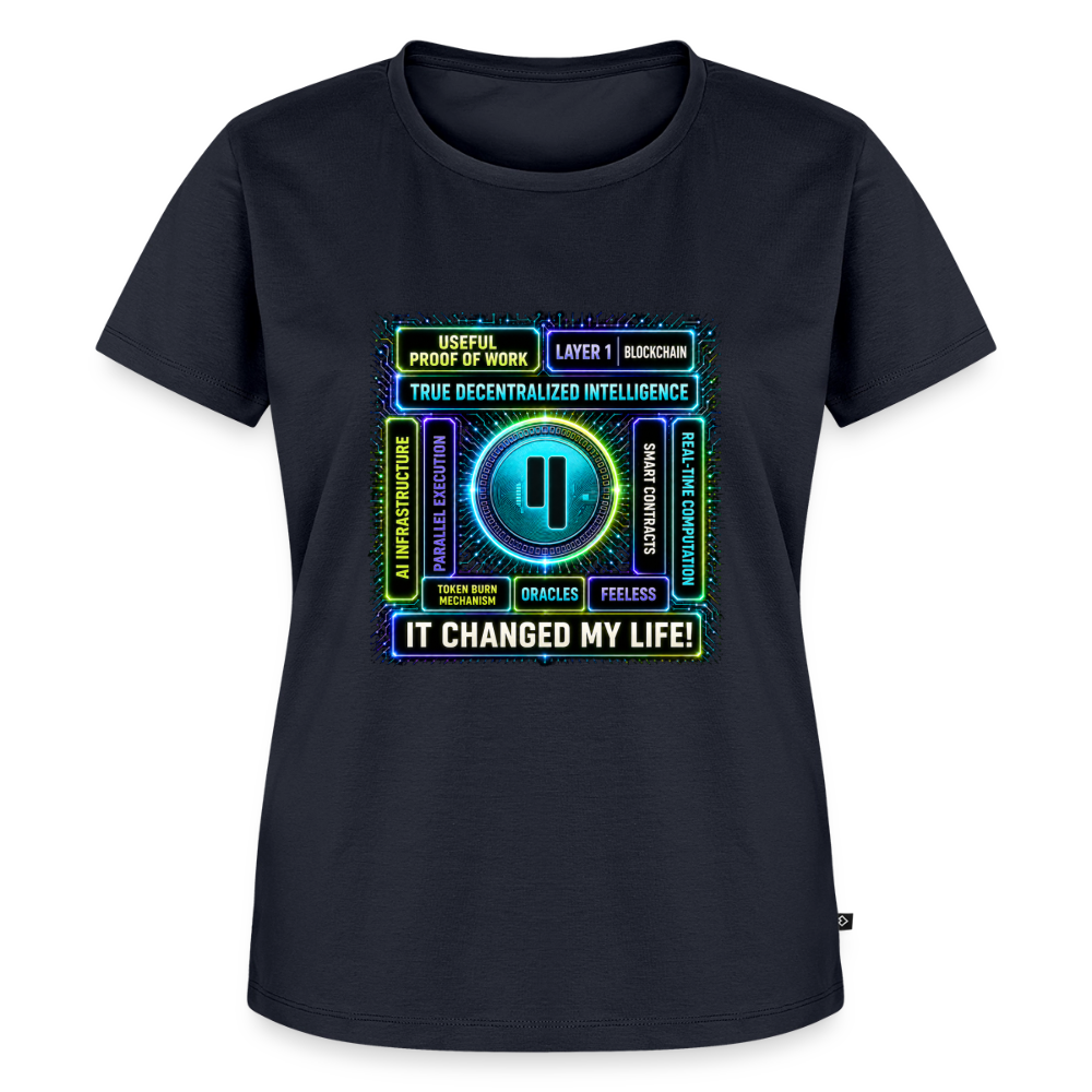 Qubic Changed Life (Fan-Art) - Damen T-Shirt Premium - Navy