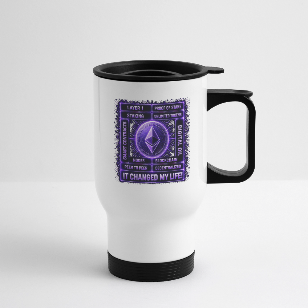 Ethereum Changed Life (Fan-Art) - Thermobecher - Weiß