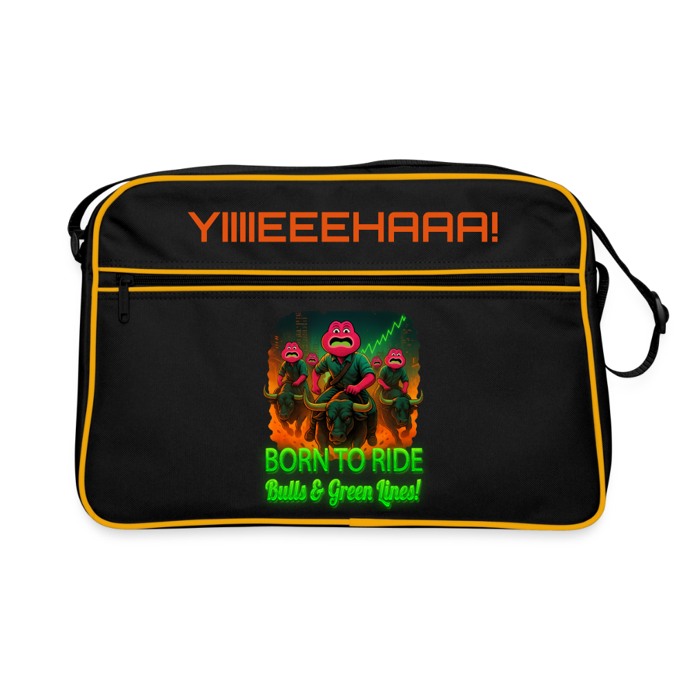 Jerry Born to Ride (Fan-Art) - Retro Tasche - Schwarz/Gold