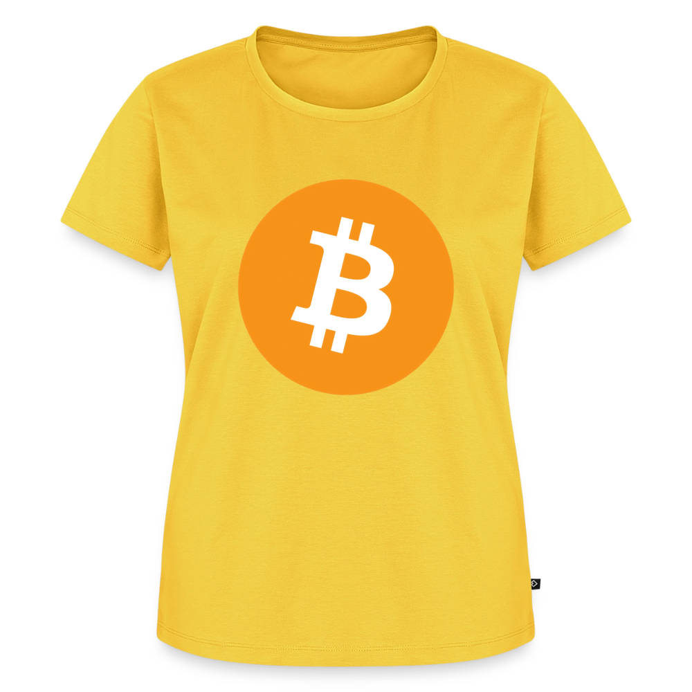 Bitcoin Logo (Original) - Damen T-Shirt Premium - Sonnengelb