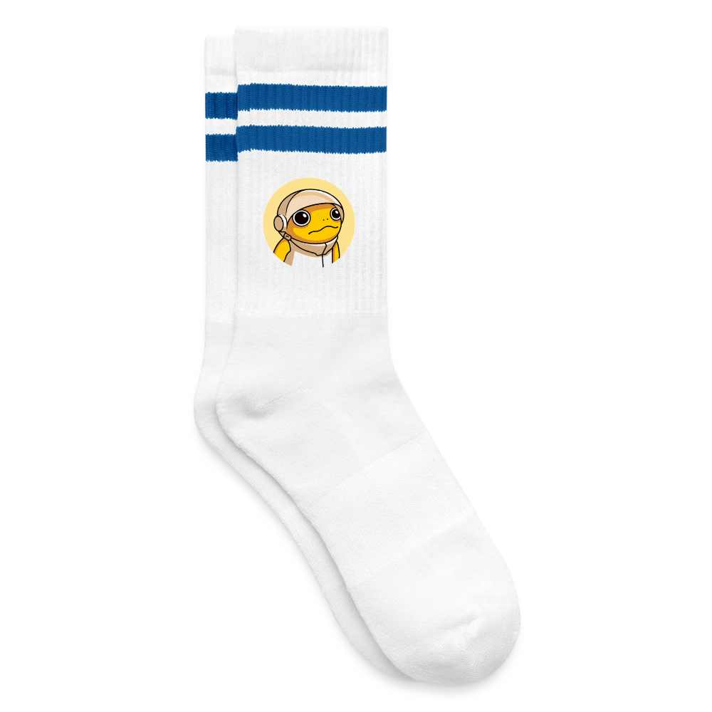 Turbo Logo (Original) - Tennissocken Premium - Weiß/Blau