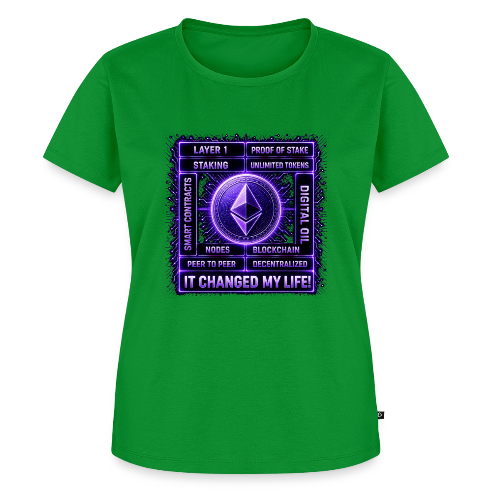 Ethereum Changed Life (Fan-Art) - Damen T-Shirt Premium - Grün