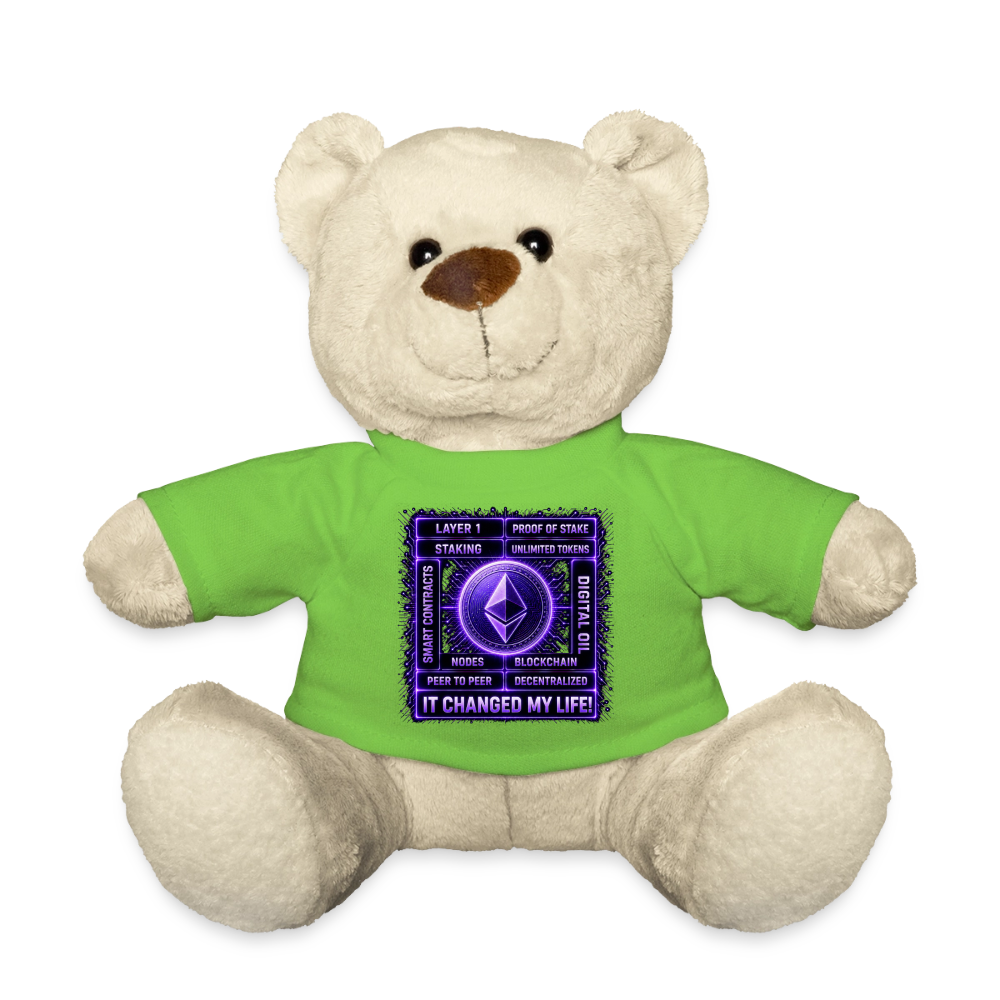Ethereum Changed Life (Fan-Art) - Teddybär - Hellgrün