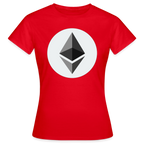 Ethereum Logo (Original) - Damen T-Shirt - Rot