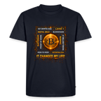 Bitcoin Changed Life (Fan-Art) - Herren T-Shirt Premium - Navy