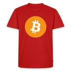 Bitcoin Logo (Original) - Herren T-Shirt Premium - Rot