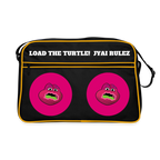 Jerry The Turtle Rulez (Remix-Design) - Retro Tasche - Schwarz/Gold