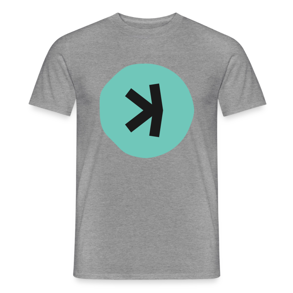Kaspa Logo dunkel (Original) - Herren T-Shirt - Graphit meliert