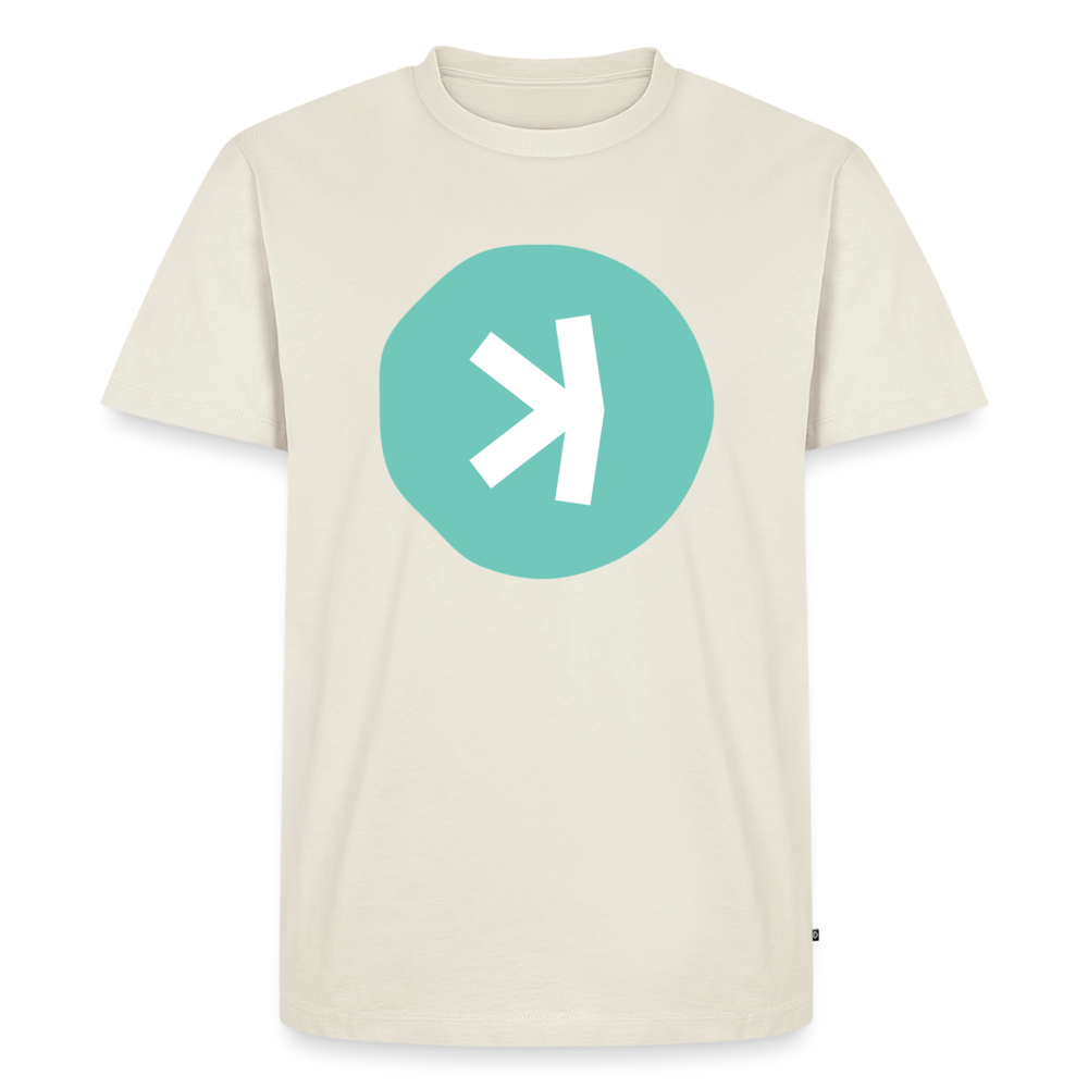 Kaspa Logo hell (Original) - Herren T-Shirt Premium - Naturweiß