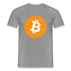 Bitcoin Logo (Original) - Herren T-Shirt - Graphit meliert