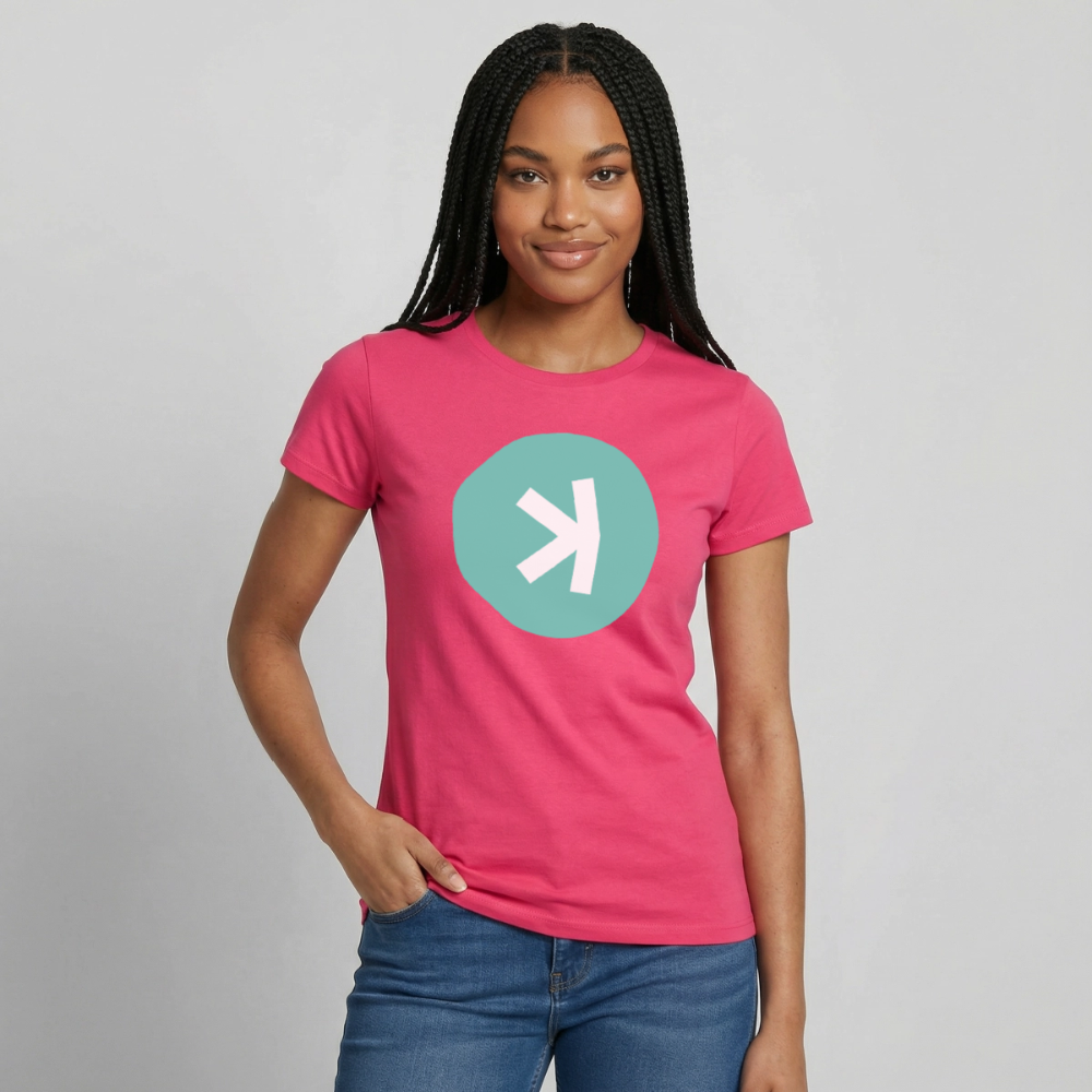 Kaspa Logo hell (Original) - Damen T-Shirt - Azalea