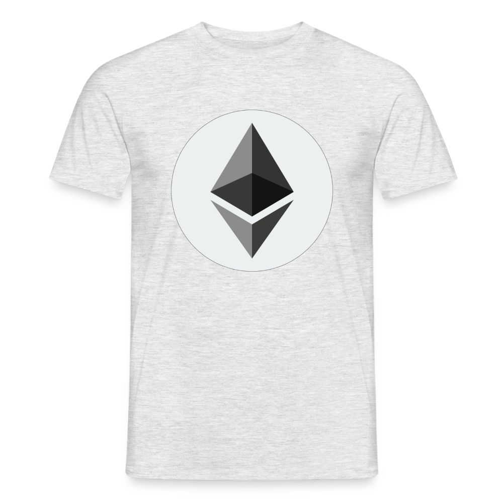 Ethereum Logo (Original) - Herren T-Shirt - Grau meliert