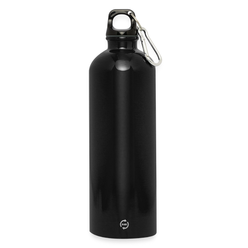 Bitcoin Logo (Original) - Trinkflasche mit Karabiner 750 ml - Schwarz