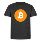 Bitcoin Logo (Original) - Herren T-Shirt Premium - Anthrazit meliert