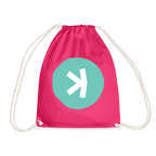 Kaspa Logo hell (Original) - Turnbeutel - Fuchsia